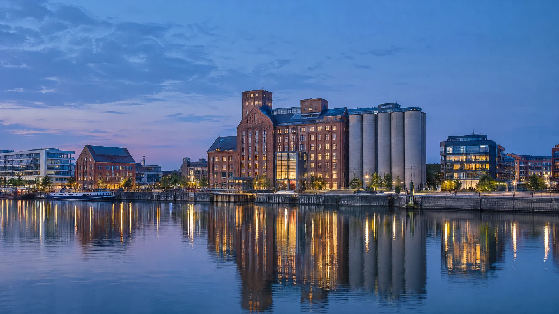 KI-generiertes Stadtpanorama von Duisburg