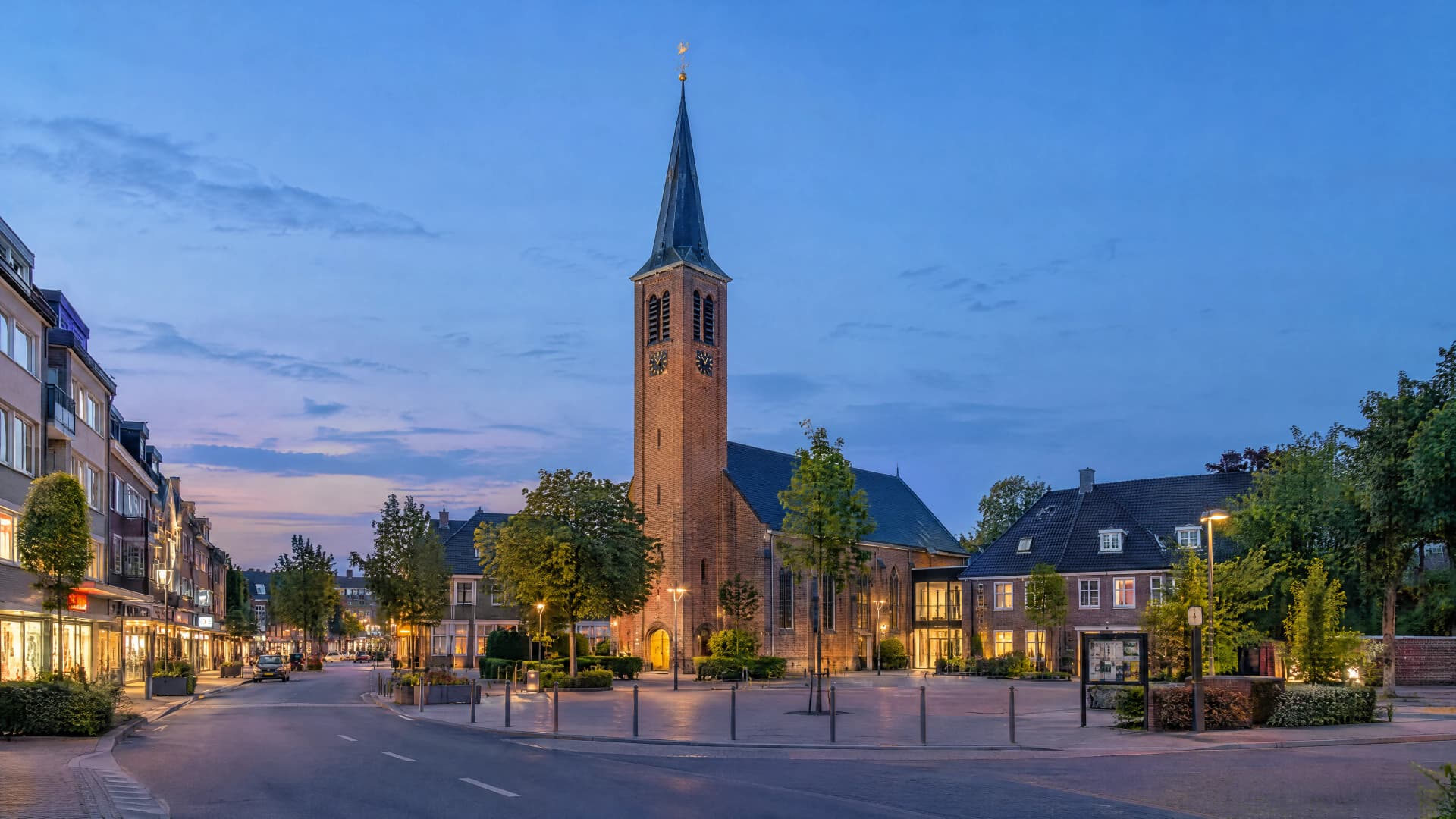KI-generiertes Stadtpanorama von Langenfeld