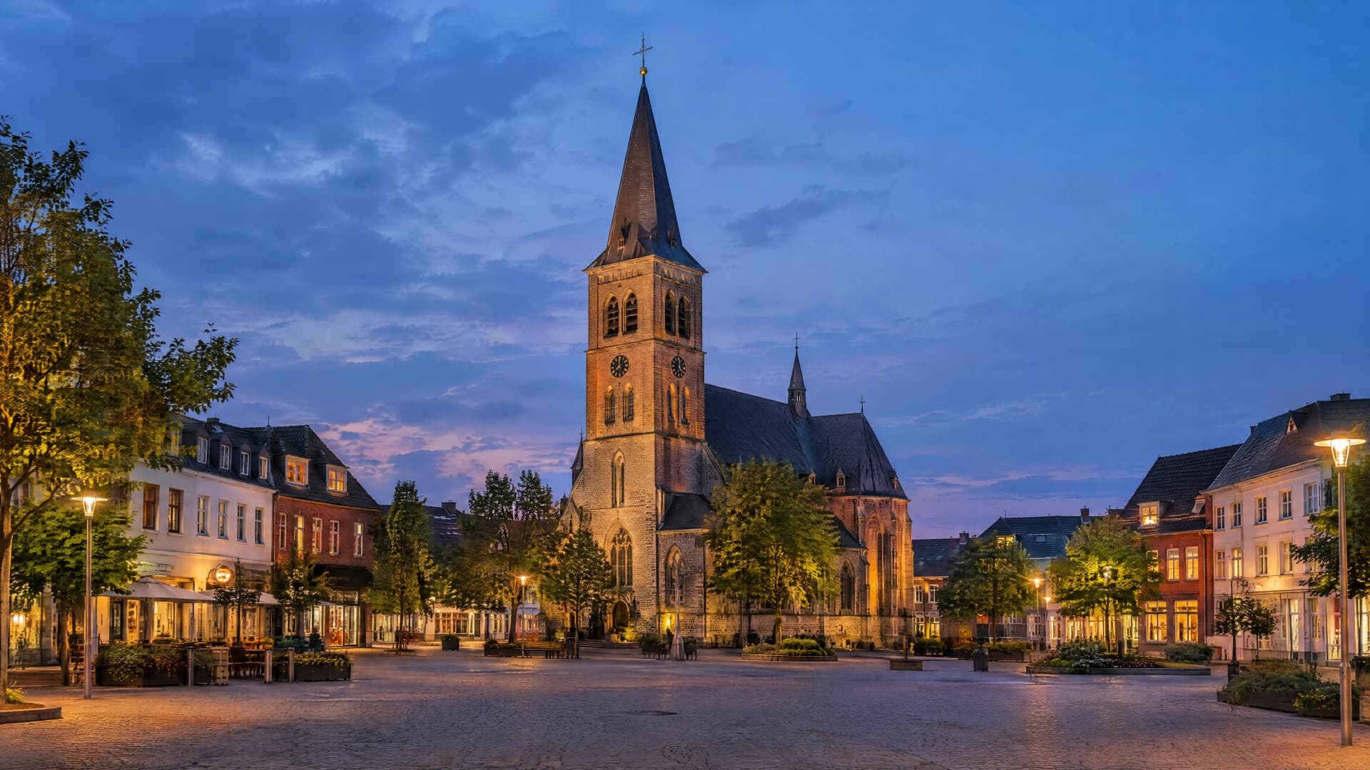 KI-generiertes Stadtpanorama von Viersen